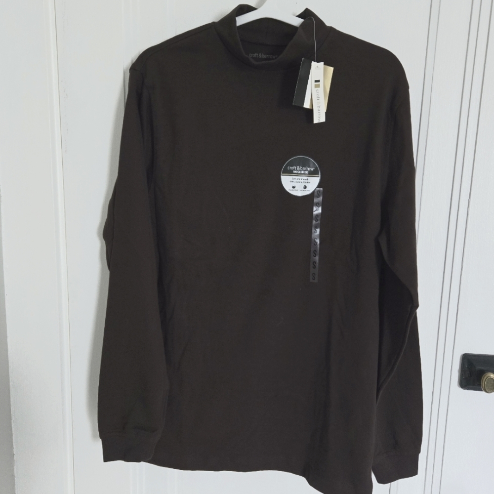 Men's Brown Long Sleeve Shirt